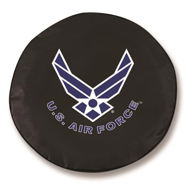 U.S. Air Force Tire Cover - Size Small - 28.5" x 8" Black Vinyl 