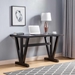 Modern Red Cocoa Dining Table with V-shaped Legs - IDU2268