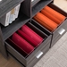 Distressed Grey File Cabinet with Metal Bar Handles - IDU2281