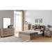 Dark Taupe Full Size Chest Bed with Three Drawers - IDU2290