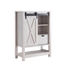 White Oak Storage Cabinet with Five Adjustable Shelves - IDU2357