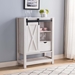 White Oak Storage Cabinet with Five Adjustable Shelves - IDU2357