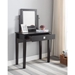Minimalist Vanity Table and Mirror - Red Cocoa - IDU2413
