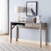 Dark Taupe Sofa Table with One Open Storage Space - IDU1313
