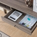 Dark Taupe Sofa Table with One Open Storage Space - IDU1313