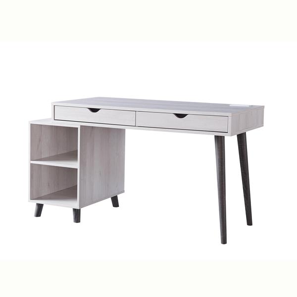 White Oak and Distressed Grey Desk 