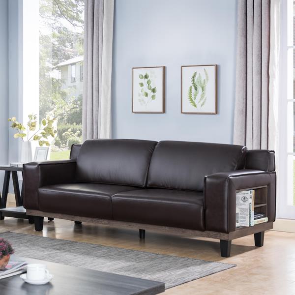 Coffee Sofa with Pocket Coil Cushions 