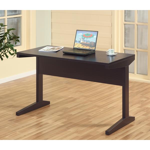 Red Cocoa Desk with L-Shaped Legs 