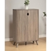 Dark Taupe Shoe and Storage Cabinet with Two Door Cabinet - IDU1453