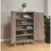 Dark Taupe Shoe and Storage Cabinet with Two Door Cabinet - IDU1453