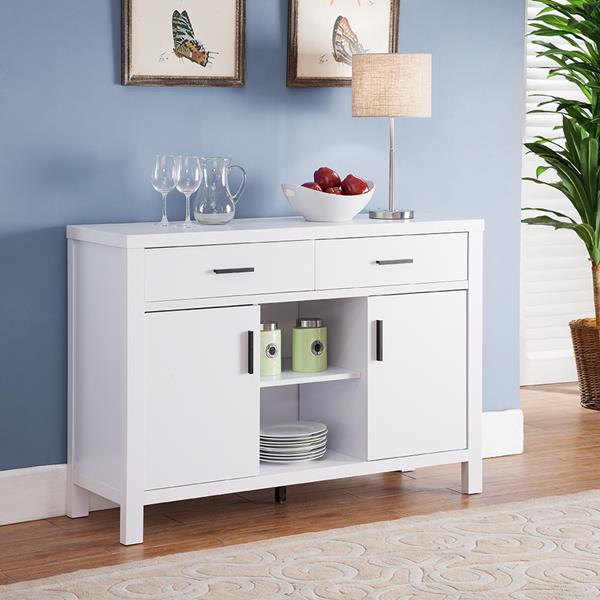 White Buffet with Two Drawers 