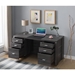 Distressed Grey Desk with Four Lockable Drawers - IDU1594