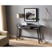 Distressed Grey Console and Desk with Vertical Five Shelf Feature - IDU1609