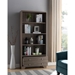 Dark Taupe Book Cabinet with Four Open Shelves - IDU1613