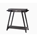 Distressed Grey and Black Console with One Drawer - IDU1669