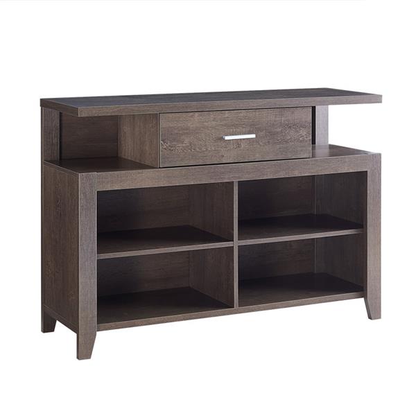 Walnut Oak Buffet and TV Stand with Two Side Open Compartments 