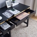 Black and Gold Desk with Two Drawers - IDU1686
