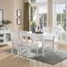 White Dining Table with Expandable Table Top - IDU1718