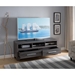 Distressed Grey TV Stand with Three Shelves - IDU1749