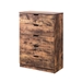 Distressed Wood Utility Storage with Five Drawers - IDU1936