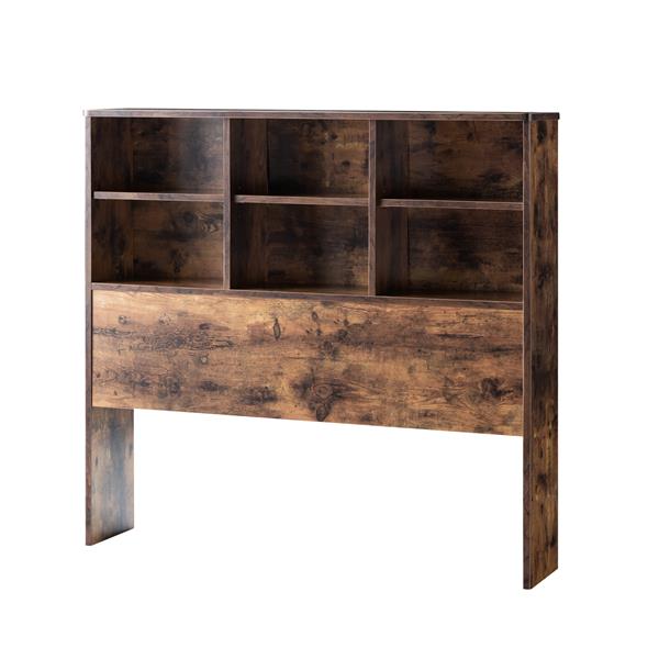 Distressed Wood Full Chest Bed 