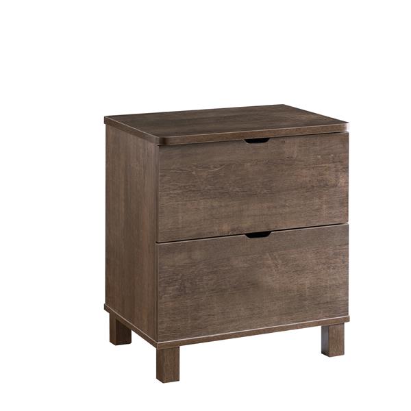 Hazelnut Nightstand with Easy To Grab Handles 