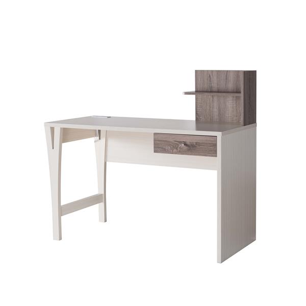 Ivory and Dark Taupe Desk 