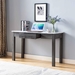 Faux White Marble and Distressed Grey Desk - IDU2106