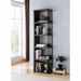 Walnut Oak Display Cabinet with 5 Shelves - IDU2113