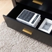 Mid-Century Modern Black Dresser - 5 Drawers - IDU2118
