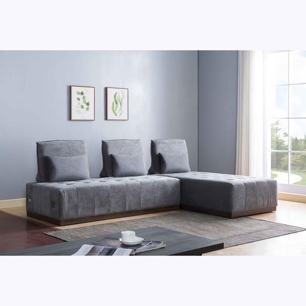 Dark Grey Sectional Sofa 
