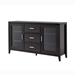 Red Cocoa TV Stand with Three Center Drawers - IDU2175
