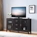 Red Cocoa TV Stand with Three Center Drawers - IDU2175