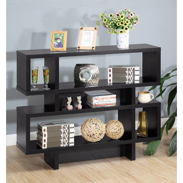 Black Two-tier Display Cabinet 