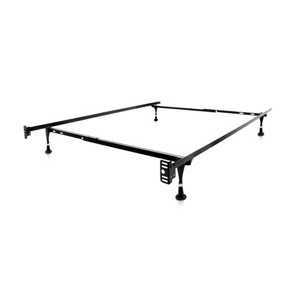 Twin and Full Adjustable Bed Frame with Wheels 