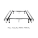 Queen and Full and Twin Adjustable Bed Frame with Glides - MAL1292