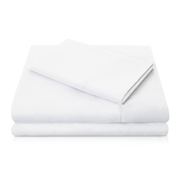 Brushed Microfiber Bed Linen Full White 