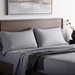 Brushed Microfiber Bed Linen King Pillowcase Ash - MAL1360