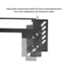 Steelock Adaptable Hook-In Headboard Footboard Bed Frame Queen - MAL1706