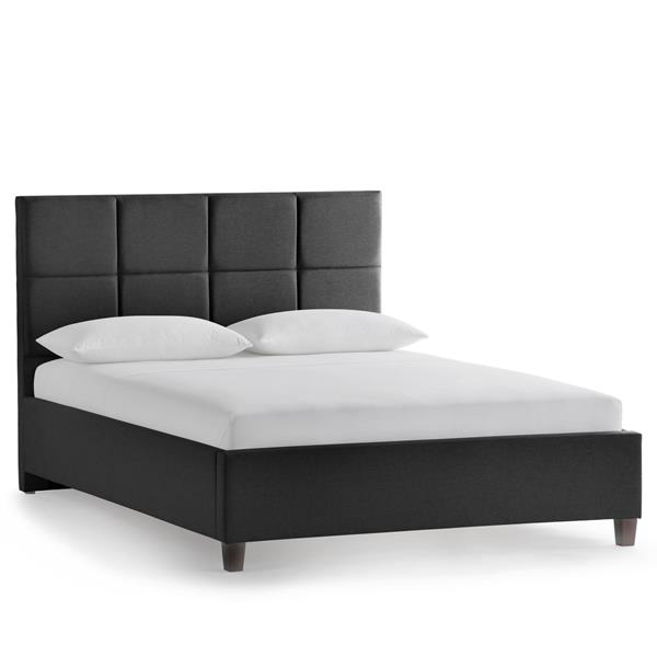 Scoresby Designer Bed Queen Charcoal 