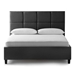 Scoresby Designer Bed Queen Charcoal - MAL1855