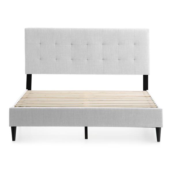 Weekender  Hart Upholstered Bed Full White Gray 