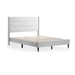 Weekender  Beck Upholstered Bed Twin White Gray - MAL2506