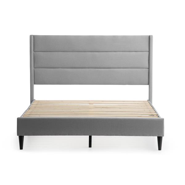 Weekender  Beck Upholstered Bed Twin XL Blue Gray 