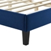 Leah Chevron Tufted Performance Velvet Twin Platform Bed - Navy - Style A - MOD10087