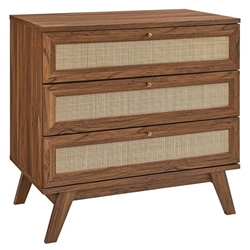 Soma 3-Drawer Dresser - Walnut 