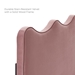 Current Performance Velvet Twin Platform Bed - Dusty Rose - Style B - MOD10165