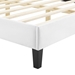 Current Performance Velvet Twin Platform Bed - White - Style B - MOD10166