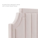 Sienna Performance Velvet Queen Platform Bed - Pink - Style B - MOD10170
