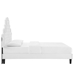 Gwyneth Tufted Performance Velvet Twin Platform Bed - White - Style A - MOD10178